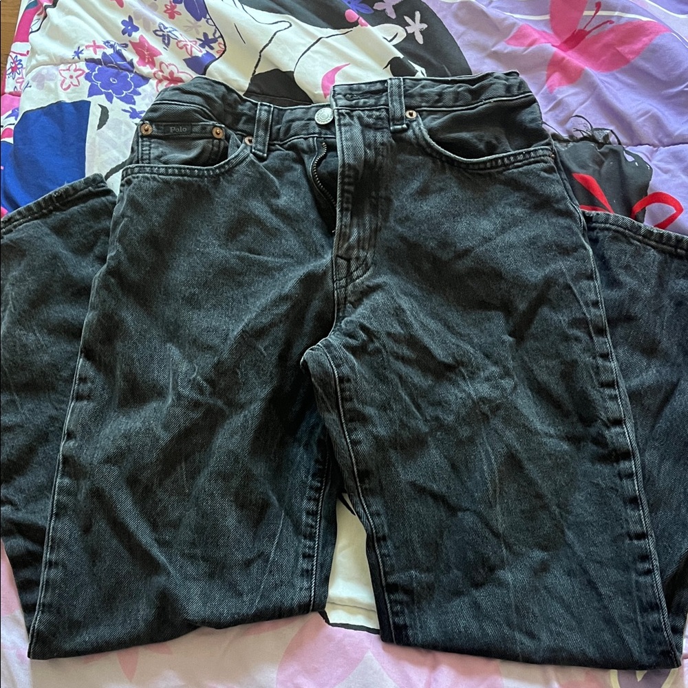 Ralph Lauren Boys Dark Gray Relaxed Jeans